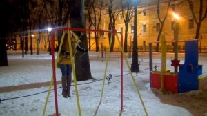 Зимние Качели/Winter Swing in the Garden