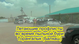 07.07.2022 песчаная буря у озера Балхаш (Казахстан)