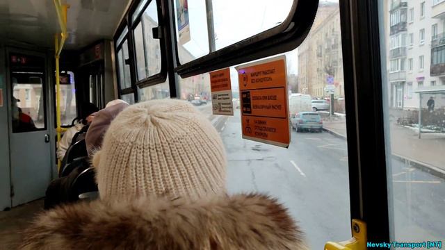 Трамвайный маршрут №🟦29🟦 (от к/ост "Ст. метро Электросила"). «ТС-77» "3633" ("1633"). (28.02.2024). смотреть онлайн