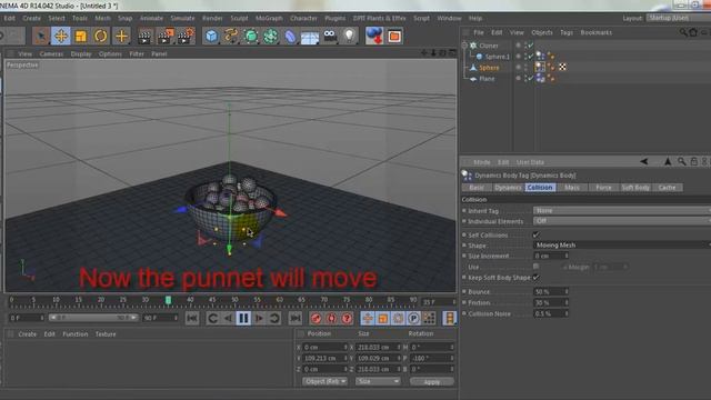 Cinema 4D - RIGID BODY COLLIDER BODY 2 смотреть онлайн