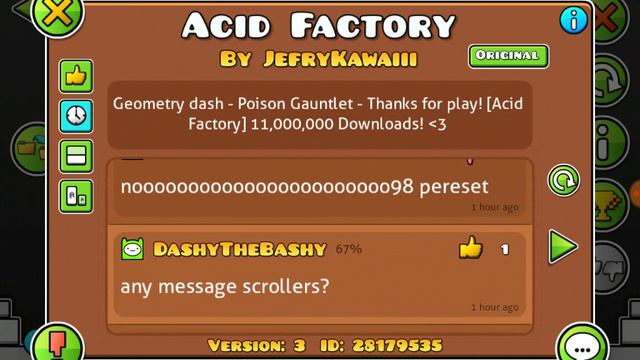 Geometry Dash играю, и открыл уровень за 200 алмазов. Видео для детей смотреть онлайн