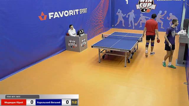 Медведев Юрий 3-2 Хорольский Виталий  Турнир Восток 4 WIN CUP 27.12.2019