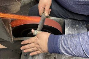 Предварительная взреска клинка
