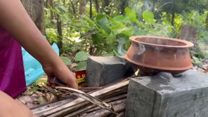 First Time Crab Cooking In Forest😨Rakshita kannada talks|#crab #crabcooking #forest #forestcooking