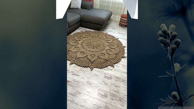 Вязаный ковёр своими руками.