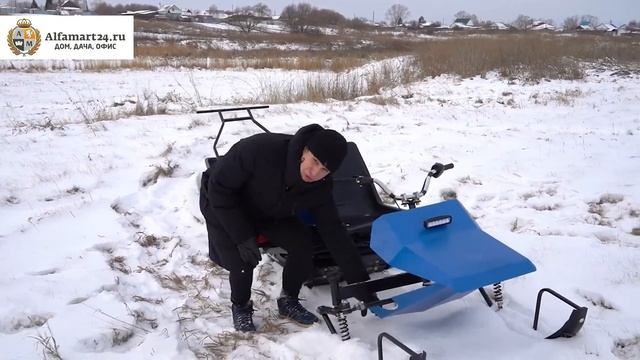 Обзор Мотобуксировщика Draxter M500 с лыжным модулем смотреть онлайн