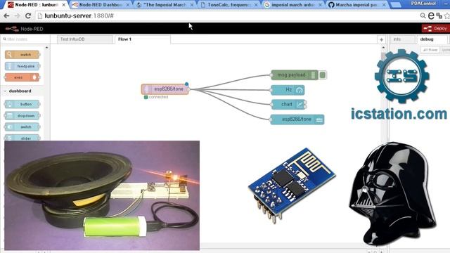 Tutorial Audio Amplifier Test PAM8302A ESP8266 Node-RED MQTT: PDAControl смотреть онлайн