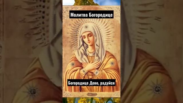 Богородице Дево, радуйся, молитвы Божией Матери