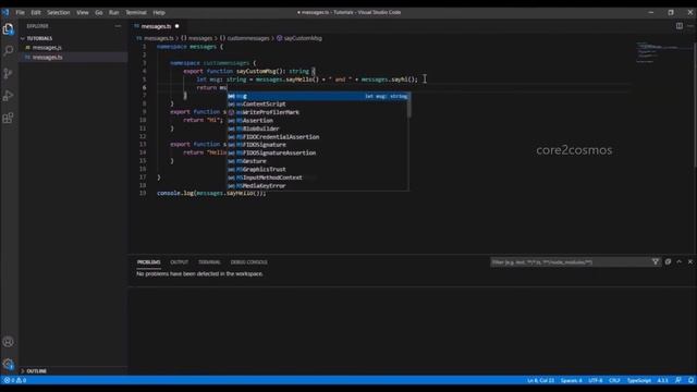 TypeScript  | Namespaces | English