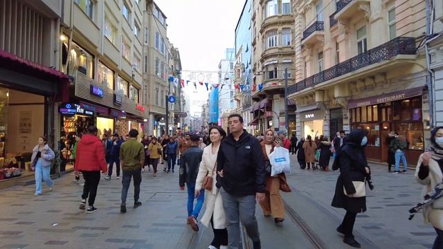 Istanbul 2023 City Center Istiklal Street Galata Tower Walking Tour Turkey |4k UHD 60fps смотреть онлайн