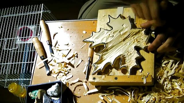 Блюдо под конфеты Кленовый лист \ maple leaf candy carving wood carving смотреть онлайн