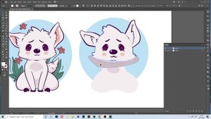 Рисуем в Иллюстраторе \ Как нарисовать собаку в Adobe illustrator \ Урок для новичков