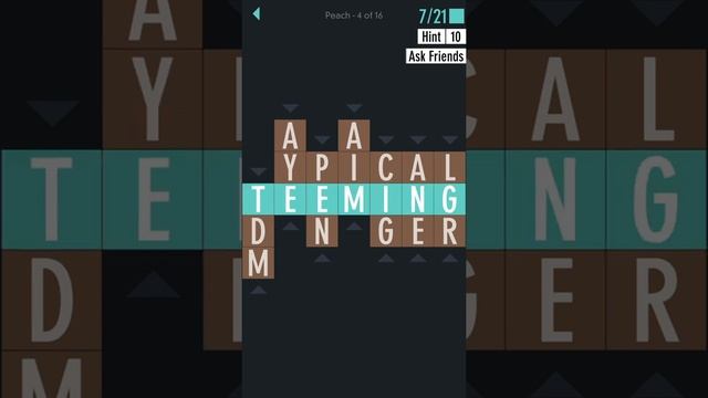 TYPESHIFT PEACH LEVEL 36 ANSWERS