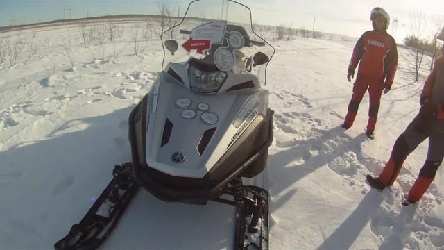 Тест драйв снегохода Yamaha VK Proff 2 часть 1 смотреть онлайн