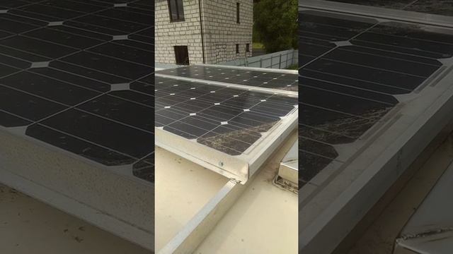 Установка солнечных панелей на крышу каравана, прицепа дачи