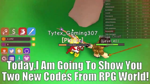 [CODES]?RPG World All New Codes | Robot Update Codes | Roblox RPG World? смотреть онлайн