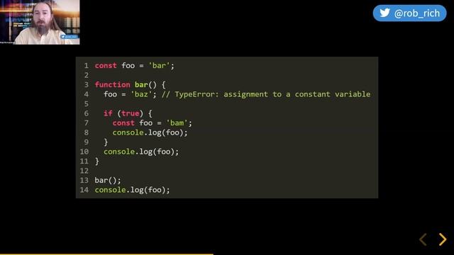 "JavaScript: The Grumpy Parts" with Rob Richardson смотреть онлайн