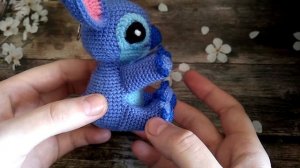 Стич (брелок крючком). Амигуруми/Amigurumi