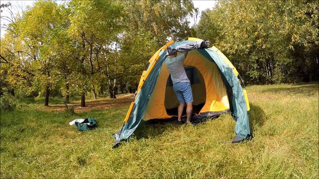 Полуавтоматическая палатка Greenell Xoyt 4 V2 смотреть онлайн