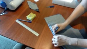 Шьем детские летние брюки с карманами в боковых швах.