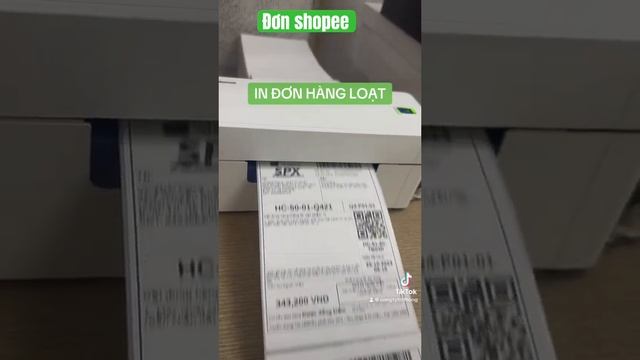 Máy in đơn hàng shopee khổ A6 in hàng loạt