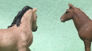 Басня ворона и лисица с лошадьми шляйх/schleich