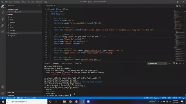 Git Merge | Git Merging Branches Git & GitHub Tutorial for Beginners In Hindi |