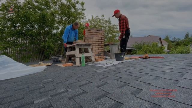 478. Банная печь, с интересным пламенем. Первый розжиг. Кладка трубы. смотреть онлайн