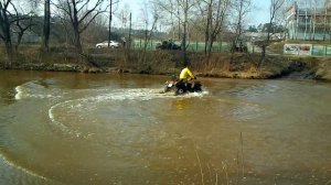 Квадроцикл через реку