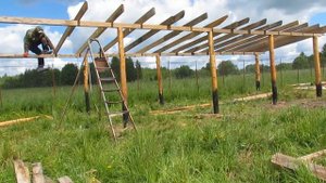 Навес за 7 минут/Навес для животных.