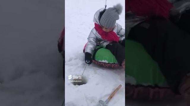 С дочей в отпуске на рыбалке