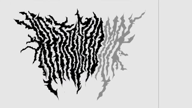 DEAD METAL LETTERING/// ПРОЦЕСС СОЗДАНИЯ