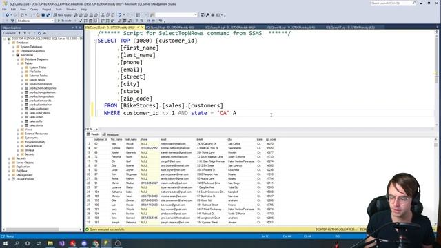 SQL Server 2022 - WHERE and filtering data смотреть онлайн