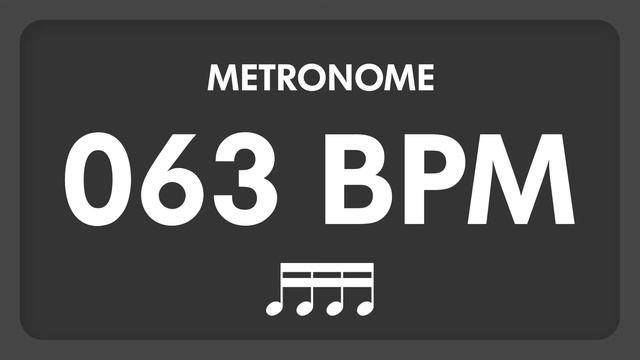 63 BPM - Metronome - 16th Notes смотреть онлайн