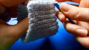 Соединение резинки 1x1 крючком. How to Connection the Slip Stitch Crochet Rib