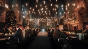 Spending Christmas at Hogwarts 🎄 Harry Potter inspired Ambience & Music | Winter, Snow and Magic ❄️
