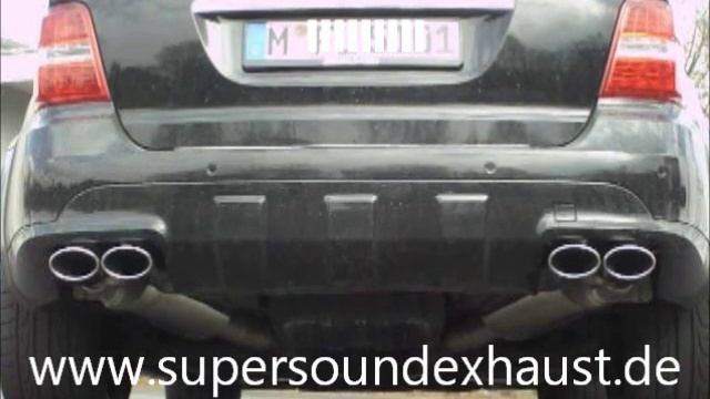 Mercedes ML63 AMG W164 W166 W163 ML Edelstahl Sportauspuff Sound von supersoundexhaust.de смотреть онлайн