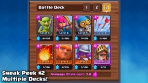 Clash Royale Update News - SNEAK PEEK #2: "MULTIPLE DECKS!" - New Clash Royale Update!