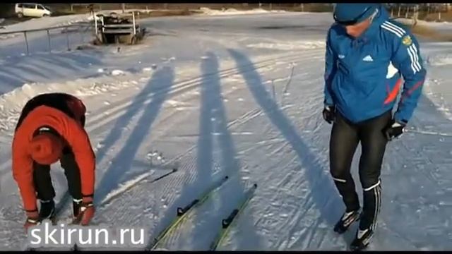 Скольжение на беговых лыжах, техника