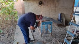 СВАРКА двух крыльев и глушителя, СВАРКА без газа, своими руками, СВАРКА МИГ-160.