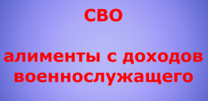 СВО. Алименты с доходов военнослужащего. С суточных, командировочных и соц. выплат.