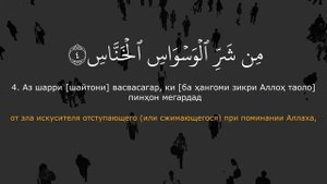 Сиратулло Раупов | Сураи 114 Ан Нас бо тарчумаи точики