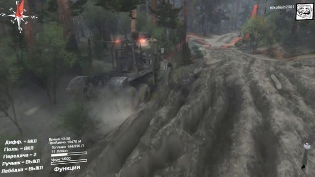 SpinTires. Удлиненный роспуск. Часть 1 смотреть онлайн