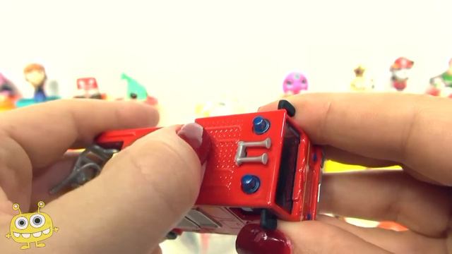 Гигантское Пожарный Сэм яйцо с Сюрпризом Плей До! Распаковка Игрушек Пожарный Сэм, Пожарная Машина