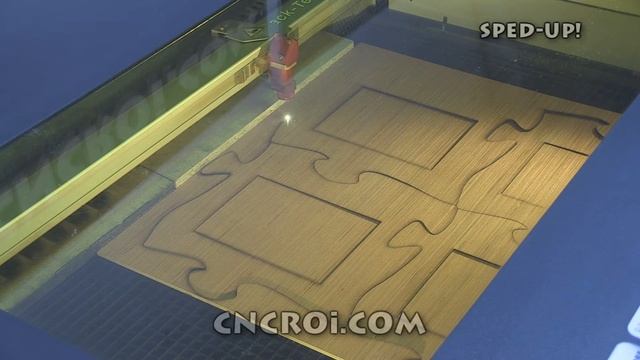 CNC Laser Cutting Custom Interlocking Puzzle Pieces смотреть онлайн