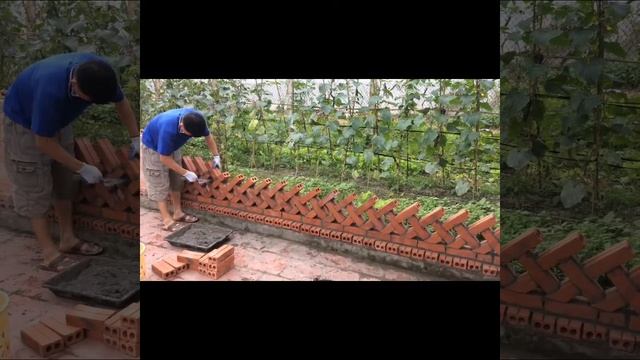 Забор декоративная из кирпича. смотреть онлайн