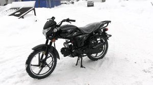 Черный черный RUBIKON на белом белом снегу. Мопед RUBIKON SPORT, снова в продаже.