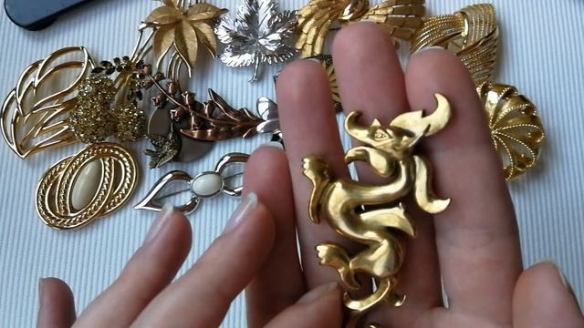 11. Распаковка большого лота с винтажными брошами (часть 3) #Винтажная красота