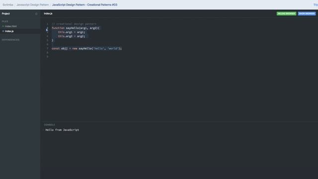 JavaScript Design Pattern   Creational Patterns #03