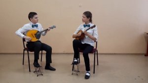 П.Герасимов. "Пьеса-шутка". Исполняет дуэт "Верные друзья "